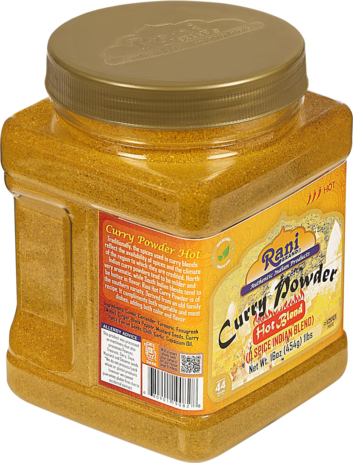 Rani Curry Powder Hot ideal for vegan and gluten-free dishes