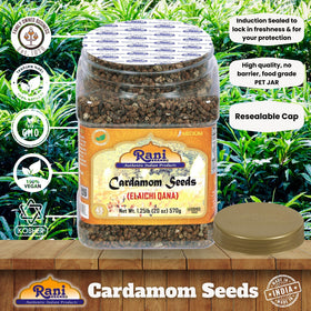 Rani Cardamom dessert garnish suggesting fragrant, flavorful finishing touch.