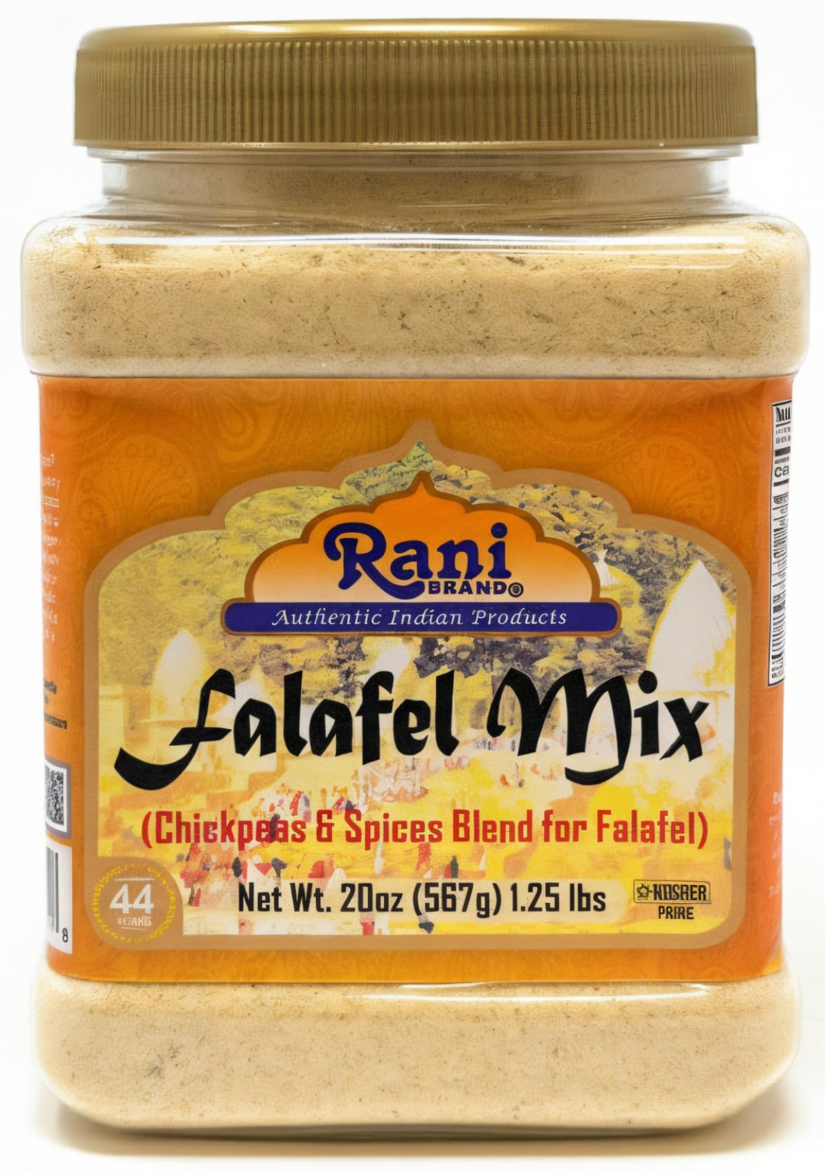 Front view of Rani Falafex Mix jar for easy homemade falafel