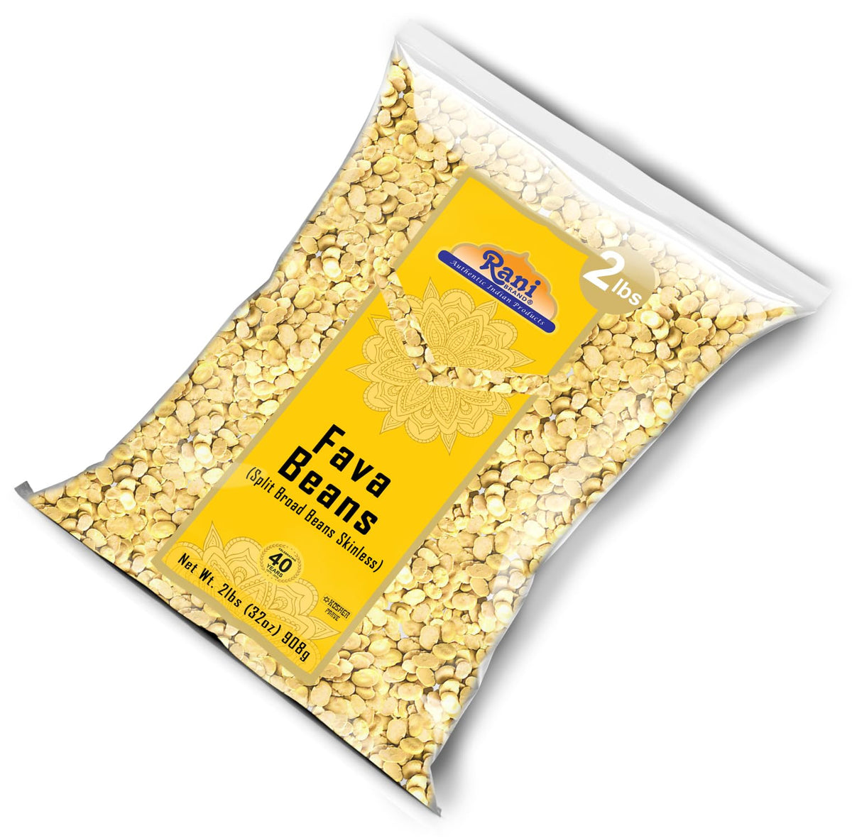 Rani Fava Beans gluten-free label for gluten-conscious meals