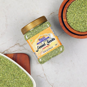 Rani Fennel Seeds closeup aroma highlighting fresh licorice-like scent