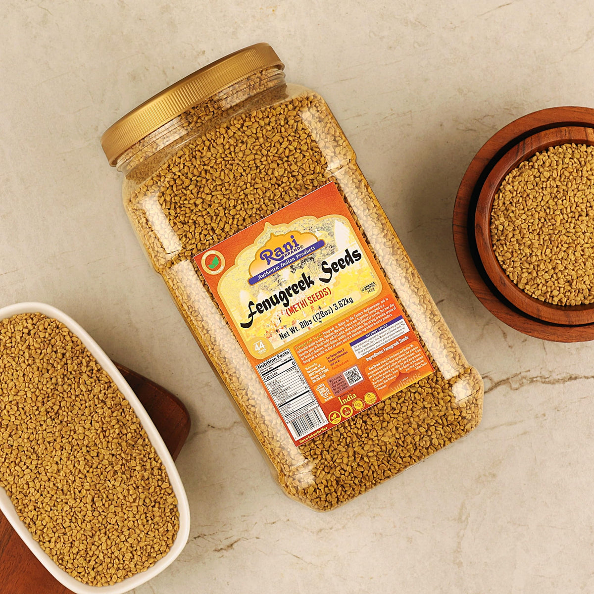 Rani Fenugreek seeds airtight plastic jar preserves freshness