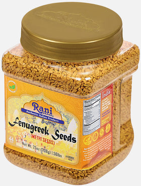 Rani Fenugreek Seeds curry-ready seeds used to boost flavor.