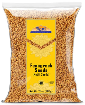 Rani fenugreek seeds whole 800g packaging for pantry freshness and authentic flavor.