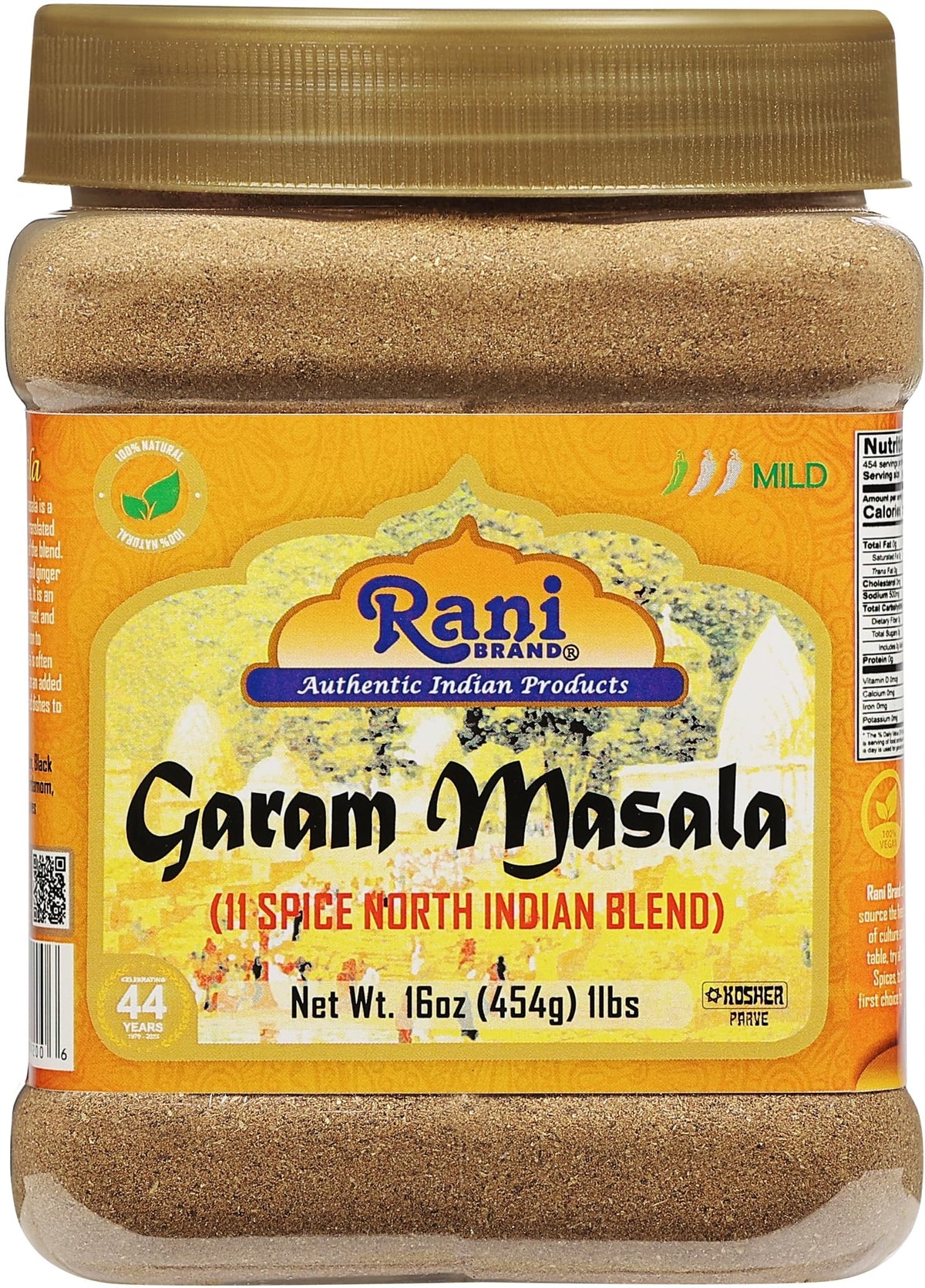 Rani Garam Masala jar front view showing authentic 11-spice blend