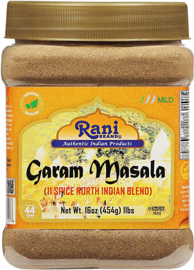 Rani Garam Masala jar front view showing authentic 11-spice blend