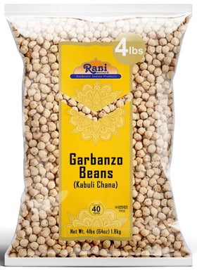 Rani Garbanzo Beans 64oz bulk pack ideal for versatile vegan meals.