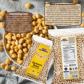 Rani Garbanzo Beans sealed bulk bag preserving freshness.