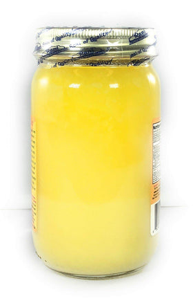 Rani Ghee texture close-up reveals grainy butter oil, flavorful for finishing dishes
