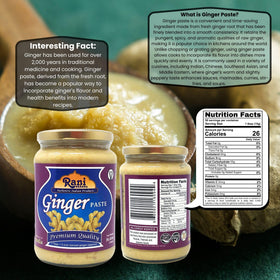 Rani Ginger Paste puree close-up shows smooth, ready-to-use texture.