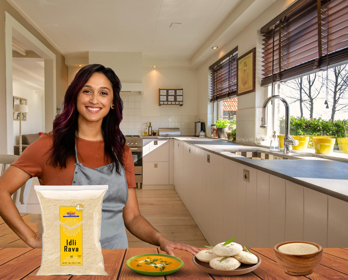 Rani Idli Rava batter-mixing bowl scene indicating easy fermentation prep.