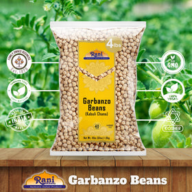 Rani Kabuli Chana display of premium pulses for pantry staples.