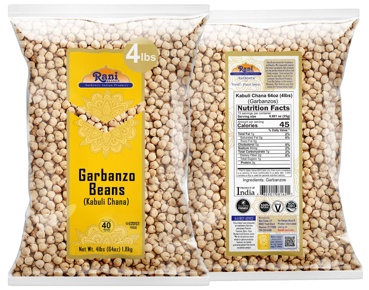 Rani Kabuli Chana raw beans in a basket for authentic cooking.