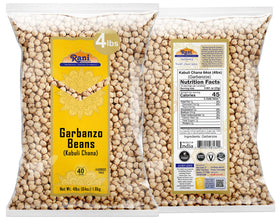 Rani Kabuli Chana raw beans in a basket for authentic cooking.
