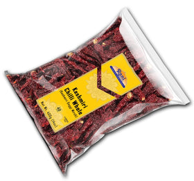 Rani Kashmiri Chilli Whole texture close-up reveals quality seeds for cooking.