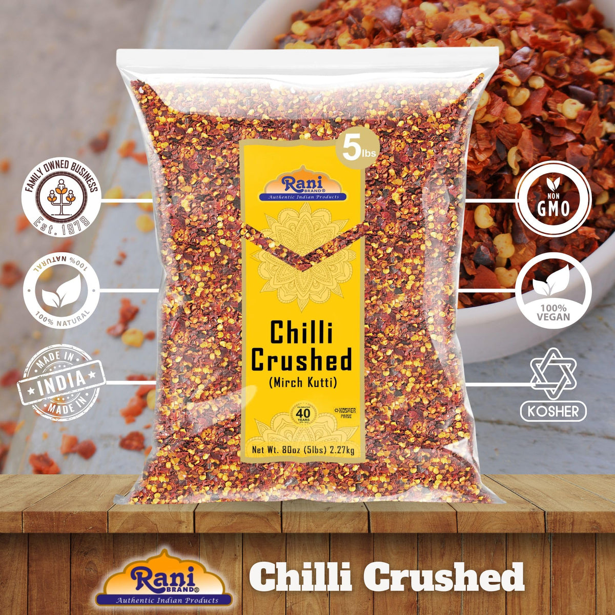 Rani kosher label on spice package indicating certified quality