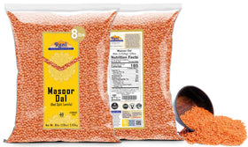 Cooked creamy Rani Masoor Dal in a bowl highlighting texture