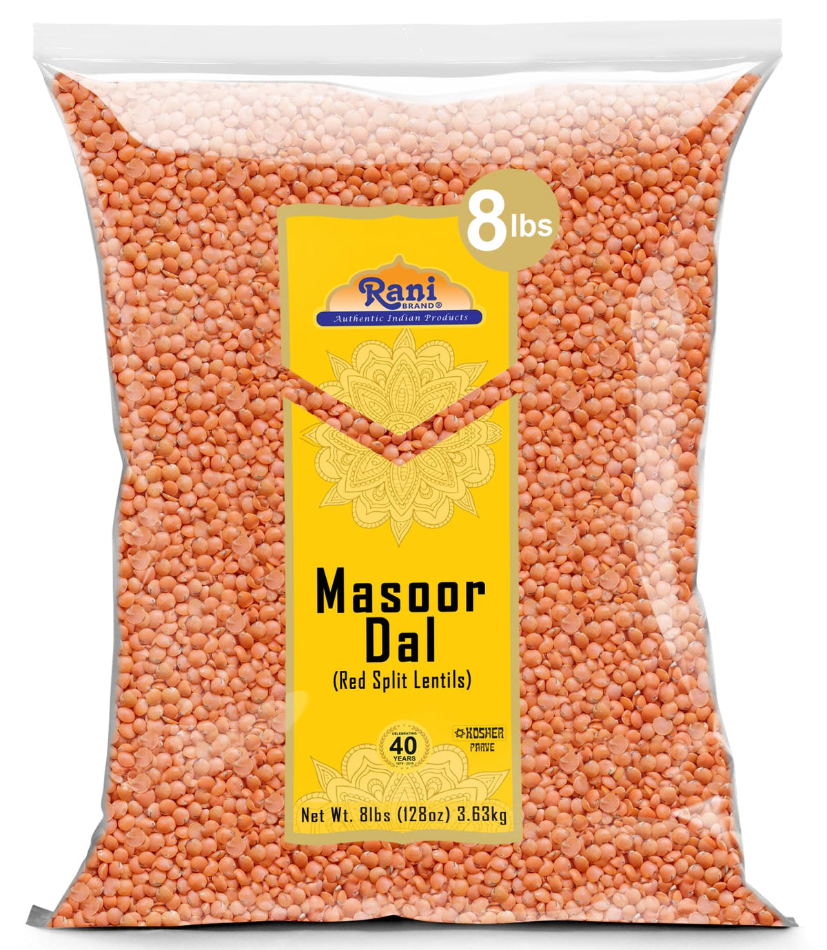 Rani Masoor Dal dried red lentils pile showing quality and color, ideal base for meals
