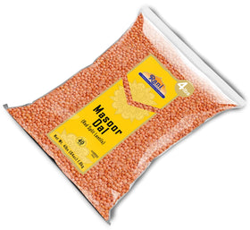 Rani Masoor Dal packaging shows 4lb net weight for bulk use.