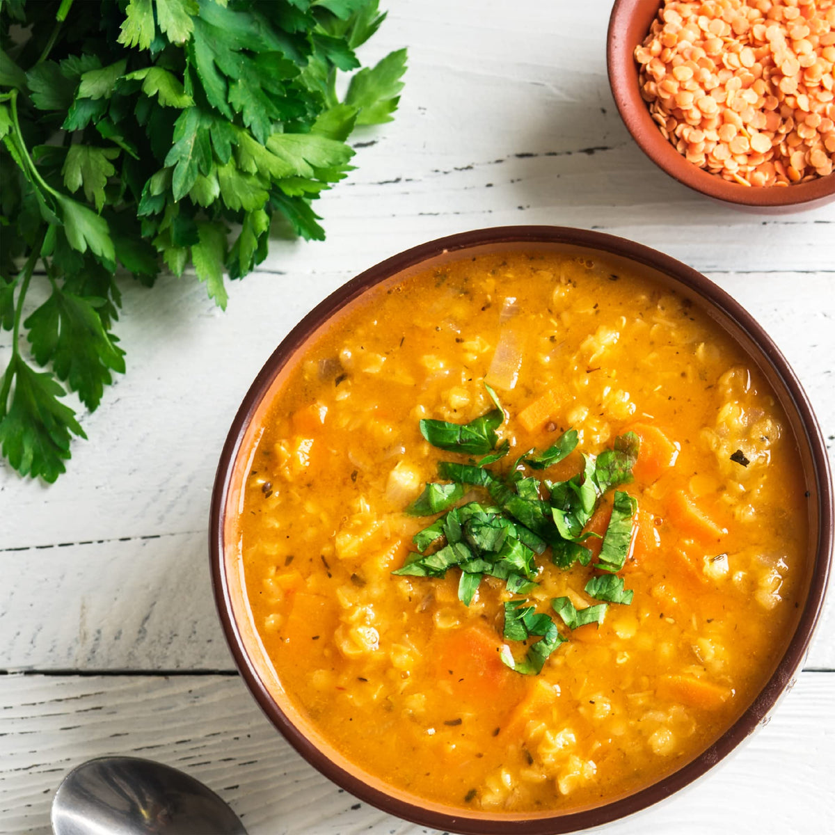 Rani Masoor Dal in pantry shelf display emphasizing bulk convenience