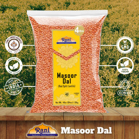 Rani Masoor Dal vegan protein source ready for plant-based meals.