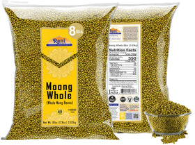 Rani Moong Whole Kosher certified packaging label.