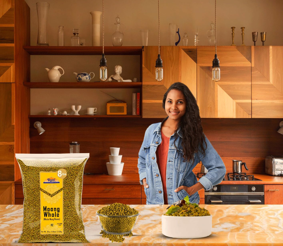 Rani Moong Whole plant-based protein option for vegetarian meals.