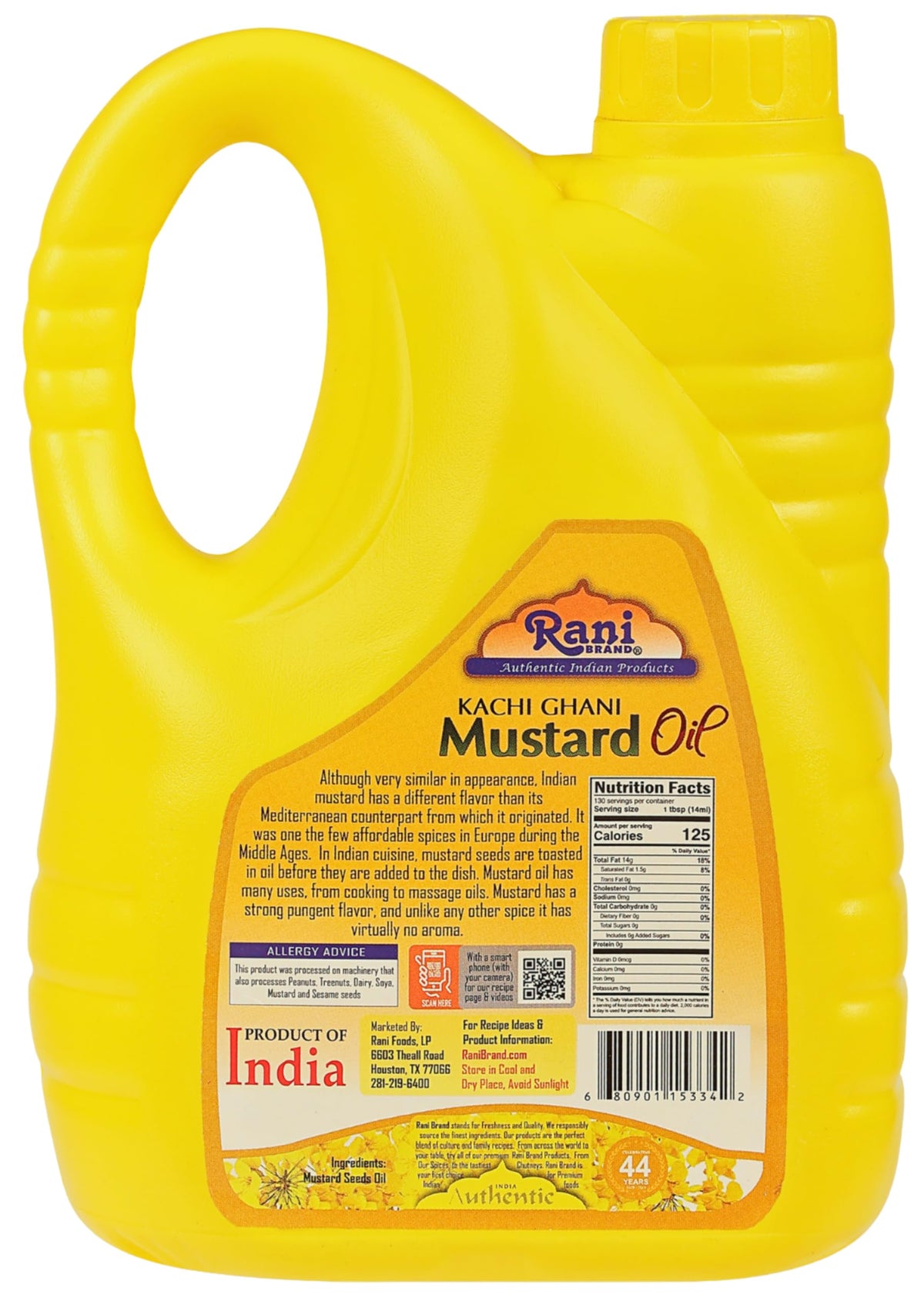 Rani Mustard Oil skin-care shot on hands implies rich moisture
