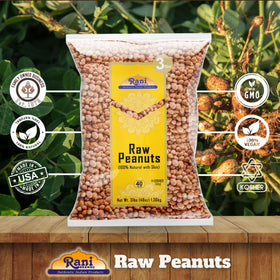 Rani Peanuts kosher-inspected-bulk raw-with-skin suitable for diverse cuisines