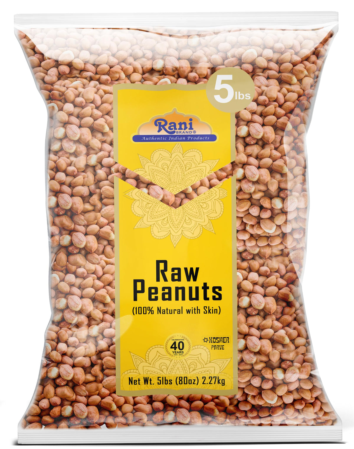 Rani Peanuts raw with skin bulk option for snacking and cooking