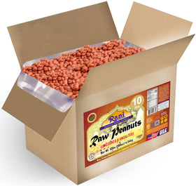 Rani Peanuts raw whole with red skin on the front box for versatile cooking