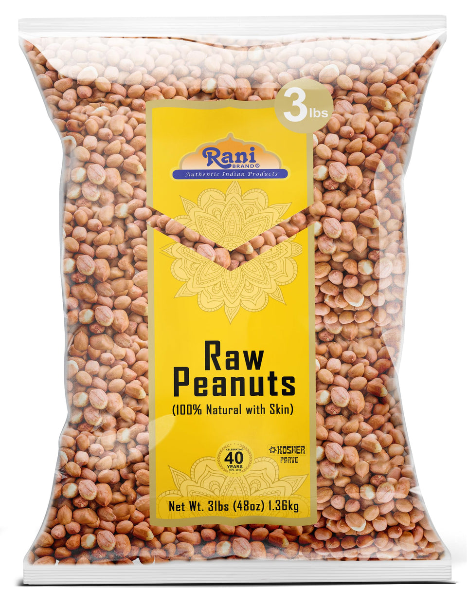 Rani Peanuts raw-with-skin in-shell shown for cooking readiness