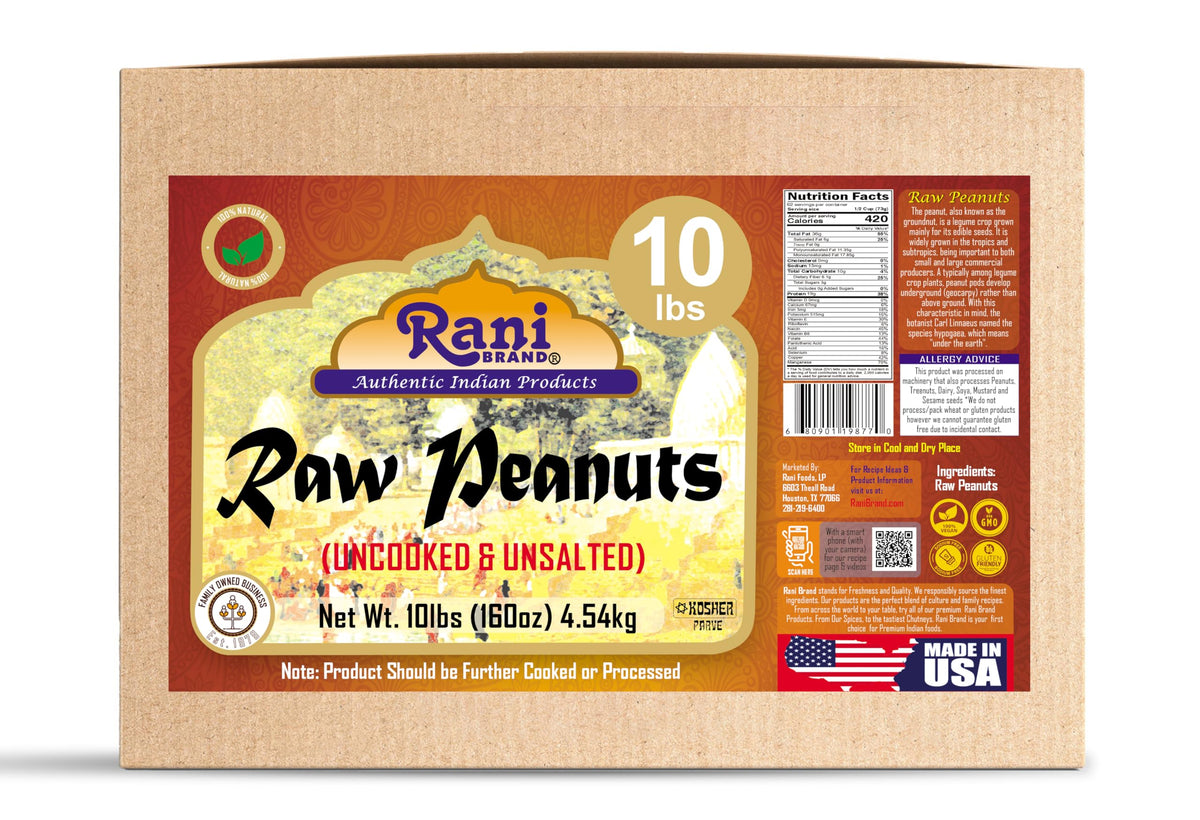 Rani Peanuts refrigerated storage tip image emphasizing long shelf life