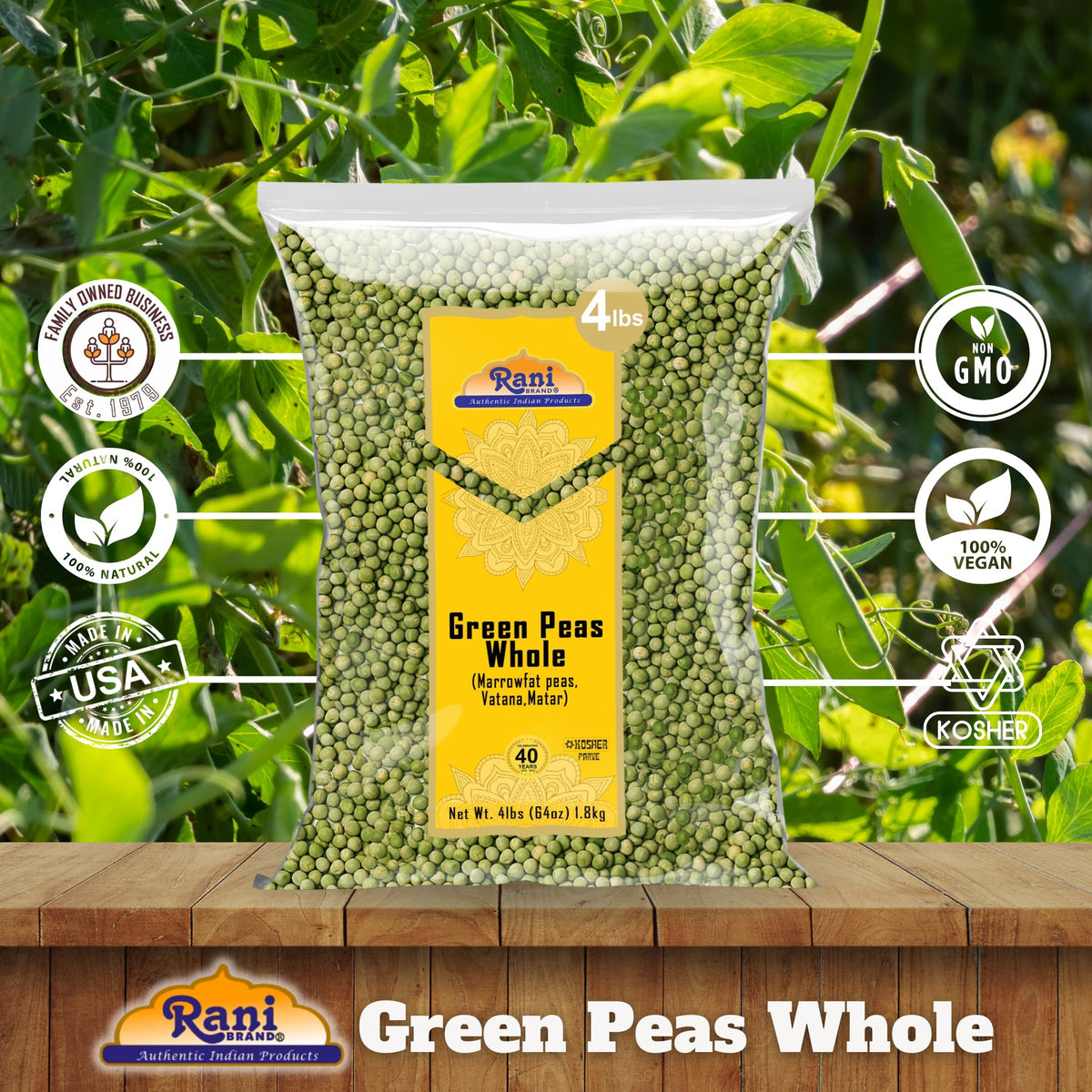 Rani peas soaking in bowl, ready to simmer for nutritious meals.