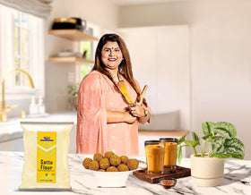 Rani Sattu drink preparation for a refreshing beverage