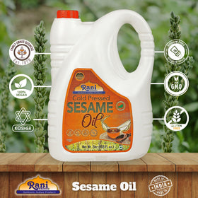 Rani sesame oil dressing bowl ready for salads with nutty notes