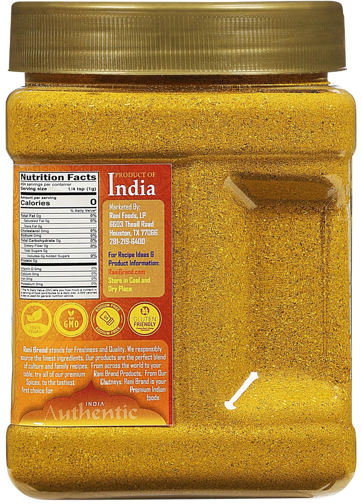 Rani spice powder texture close-up reveals finely ground, aromatic powder.