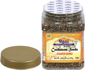 Rani Cardamom on spice rack signals everyday Indian kitchen essential.