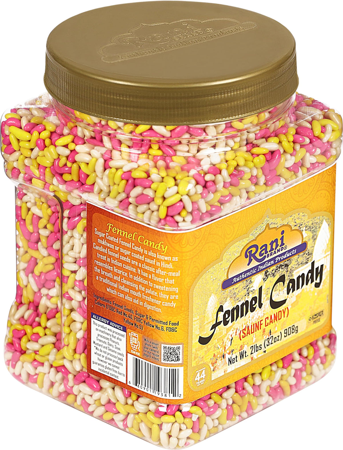 Rani Sugar Coated Fennel Candy serving idea image suggests after-meal ritual.