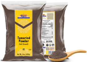 Rani Tamarind Powder Indian origin packaging emphasizes authenticity.
