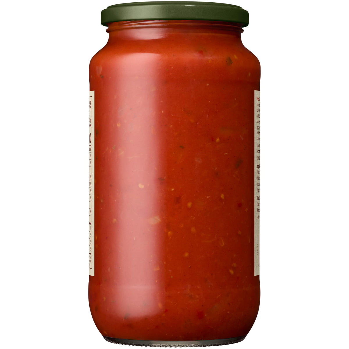 Rao's Arrabbiata sauce shows no added sugar for clean ingredients