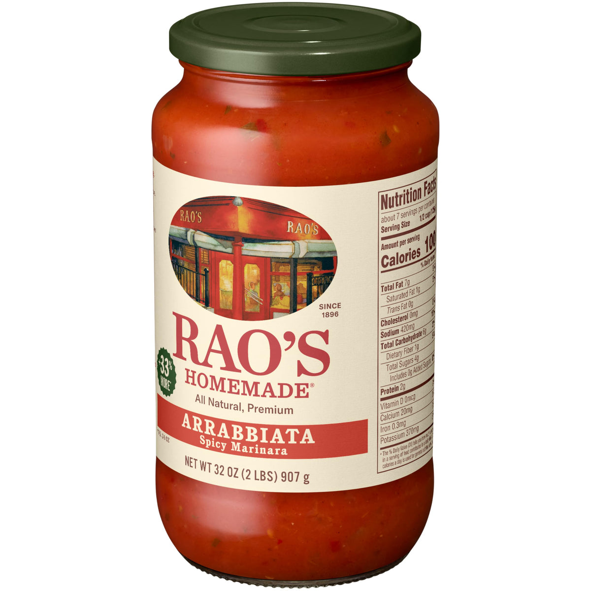 Rao's Arrabbiata sauce on pasta for a bold, restaurant-like finish