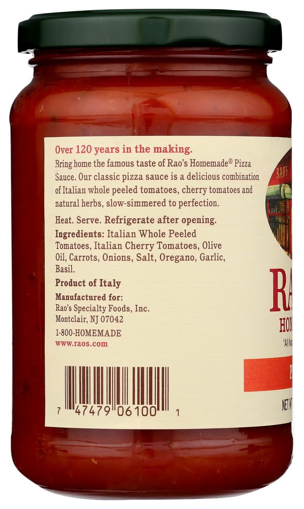 Close-up of Rao's ingredients with tomatoes and herbs for Italian meals