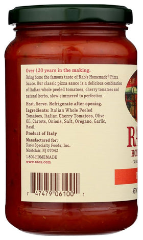 Close-up of Rao's ingredients with tomatoes and herbs for Italian meals