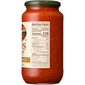 Raos Homemade Roasted Garlic Sauce 32 oz pack on shelf ready for weeknight meals