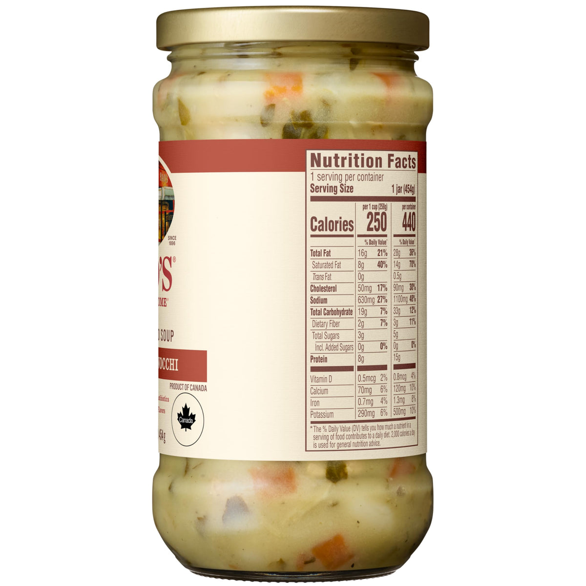 Spoonful of Rao's Chicken & Gnocchi Soup for a cozy dinner.