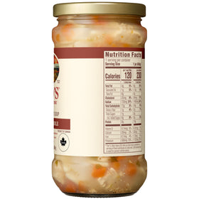 Pair Rao's Made For Home Chicken Noodle Soup with crusty bread in a home dining setup.