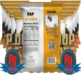 Rap Snacks Snoop Dogg Cheddar BBQ close-up highlights seasoned chips and flavor.