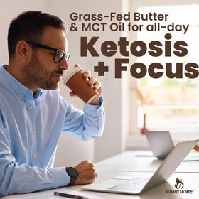 Rapid Fire Ketogenic Creamer spoon dip for easy measuring and serving