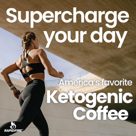 Rapid Fire latte hot image shows blender-free creamy hazelnut beverage.